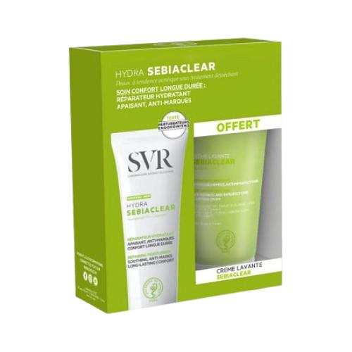SVR Zestaw prezentowy SEBIACLEAR: Creme Hydra krem, 40ml + Creme Lavante krem do mycia, 55ml