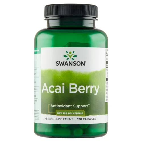 Miniaturka artykułu - SWANSON Acai owoce 500mg, 120 kapsułek