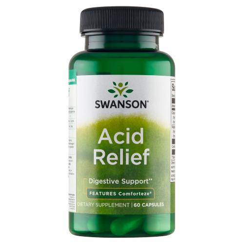 Miniaturka artykułu -  SWANSON Acid Relief 0,7 g - 60 kapsułek
