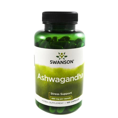 Miniaturka artykułu - SWANSON Ashwagandha 450 mg, 100 kapsułek 