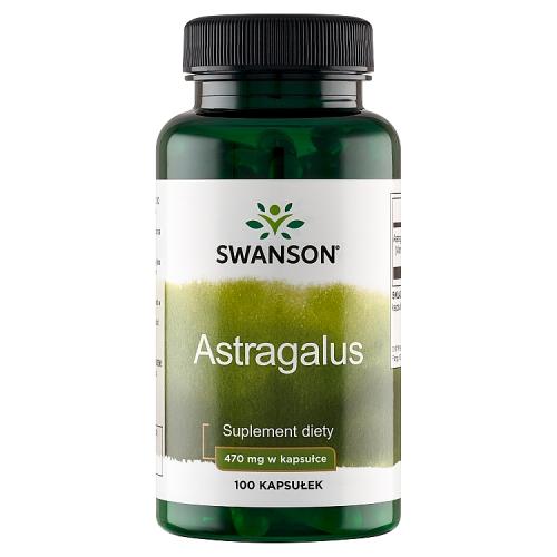 Miniaturka artykułu - SWANSON Astragalus 470mg, 100 kapsułek 
