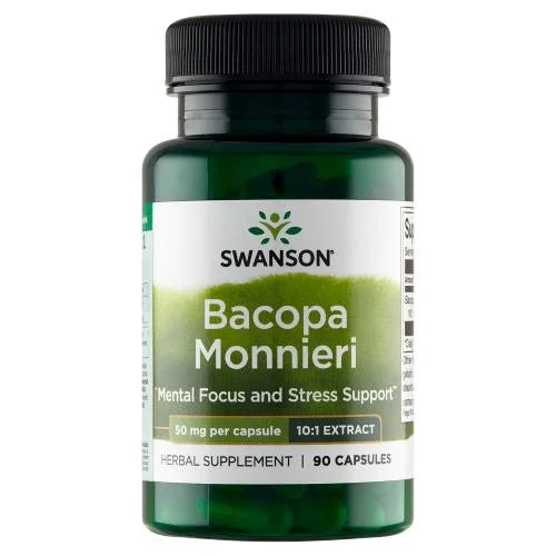 Miniaturka artykułu - SWANSON Bacopa Monniera 10:1 extract - 90kaps.