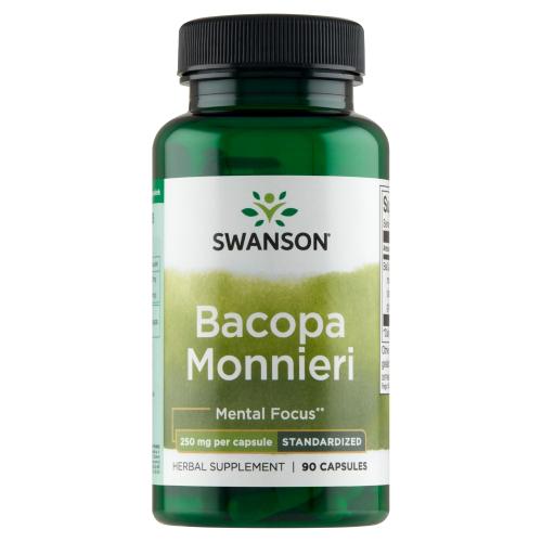 Miniaturka artykułu - SWANSON Bacopa Monnieri BaCognize extract - 90 kapsułek