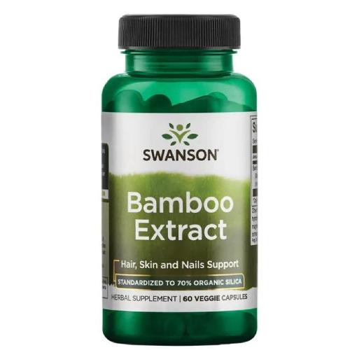 Miniaturka artykułu - SWANSON Bamboo Extract 300mg, 60 kapsułek wegetariańskich 