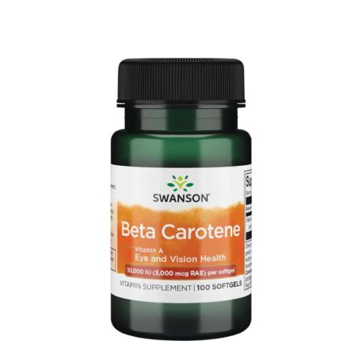 Miniaturka artykułu - SWANSON Beta Carotene (Vitamin A) 10.000IU, 100 kapsułek 