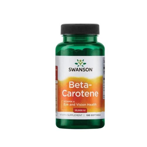Miniaturka artykułu - SWANSON Beta Karoten (Vitamin A), 250 kaps.