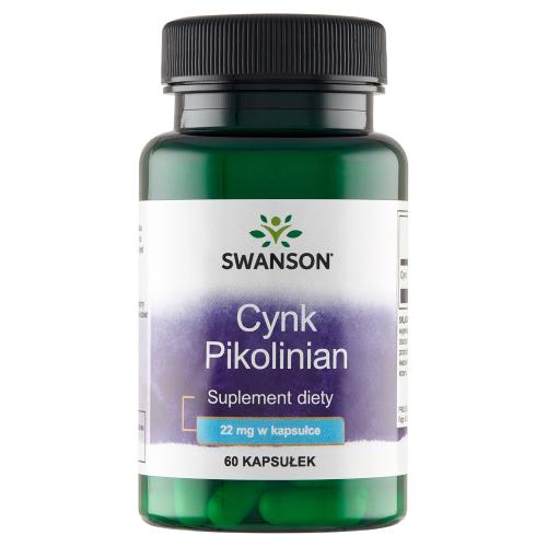 Miniaturka artykułu - SWANSON Cynk (pikolinian) 22mg - 60 kaps.