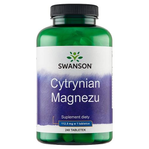 Miniaturka artykułu - SWANSON Cytrynian Magnezu, 240 tabl.