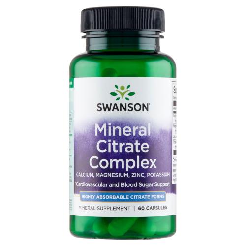 Miniaturka artykułu - SWANSON Cytryniany Multi Mineral Citrate Complex - 60 kapsułek