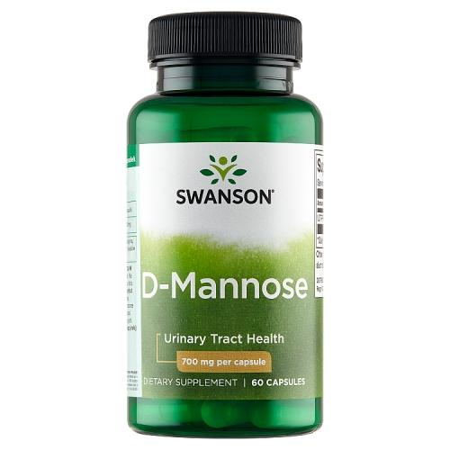 Miniaturka artykułu - SWANSON D-Mannoza 700mg, 60 kapsułek