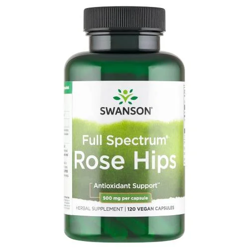 Miniaturka artykułu - SWANSON Dzika R&oacute;ża 500mg - 120 kapsułek