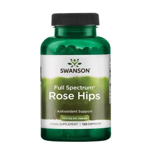 Miniaturka artykułu - SWANSON Dzika R&oacute;ża 500mg - 120 kapsułek