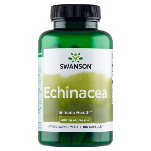 Miniaturka artykułu - SWANSON Echinacea (Jeż&oacute;wka purpurowa) 400mg, 100 kapsułek