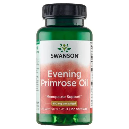 Miniaturka artykułu - SWANSON Evening Primrose Oil Olej z wiesiołka dwuletniego 500mg, 100 kapsułek