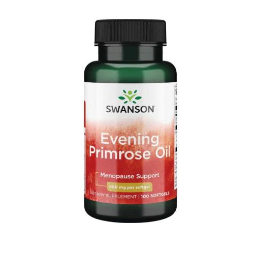 Miniaturka artykułu - SWANSON Evening Primrose Oil Olej z wiesiołka dwuletniego 500mg, 100 kapsułek