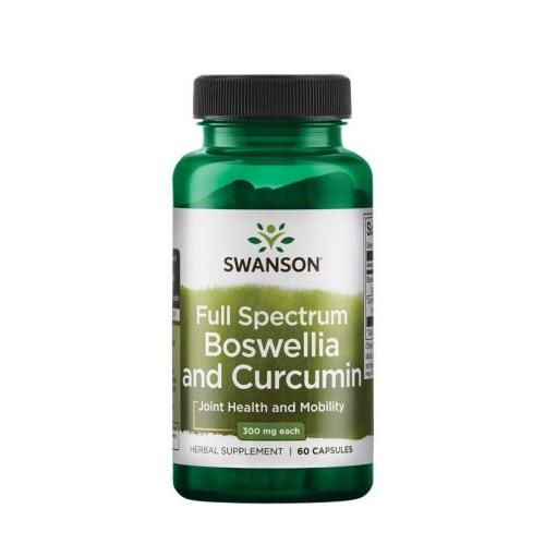 Miniaturka artykułu - SWANSON FS Boswellia & Curcumin, 60 kapsułek
