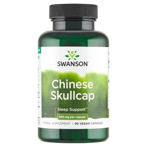 Miniaturka artykułu - SWANSON FS Chinese Skullcap (Tarczyca bajkalska) 400mg, 90 kapsułek