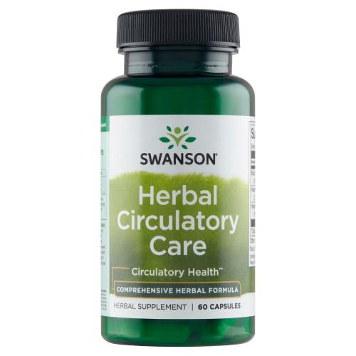 Miniaturka artykułu - SWANSON FS Herbal Circulatory Care - 60 kapsułek