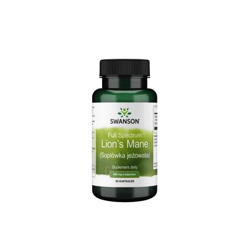 SWANSON FS Lion's Mane (Sopl&oacute;wka jeżowata) 500mg, 60 kapsułek  USZKODZONE TEKTUROWE OPAKOWANIE