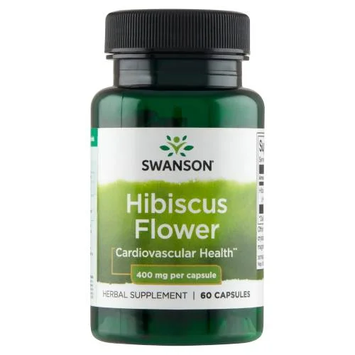 Miniaturka artykułu - SWANSON Full Spectrum Hibiscus Flower 400mg - 60kaps