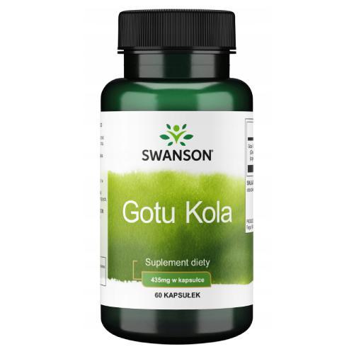 SWANSON Gotu Kola 435mg, 60 kapsułek USZKODZONE TEKTUROWE OPAKOWANIE
