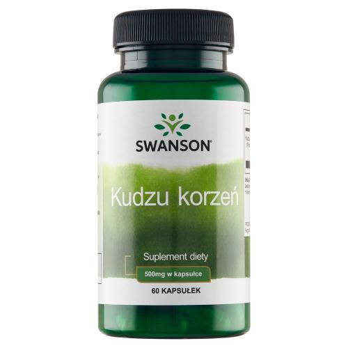 Miniaturka artykułu - SWANSON Kudzu Root 500mg - 60 kapsułek 