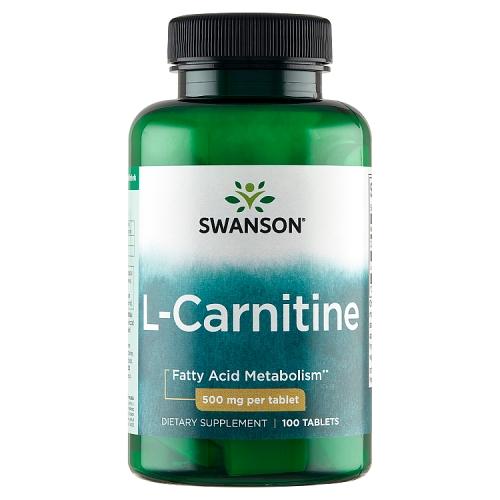 Miniaturka artykułu - SWANSON L-Karnityna 500mg - 100 tabletek