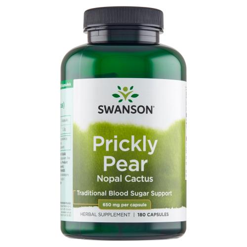 Miniaturka artykułu - SWANSON Prickly Pear Cactus Opuncja 650mg - 180 kapsułek
