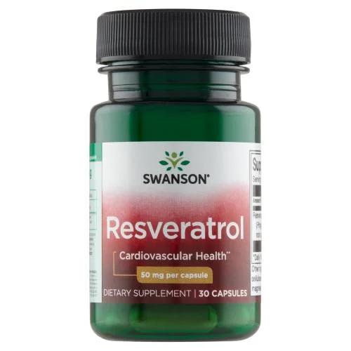 Miniaturka artykułu - SWANSON Resweratrol 50mg, 30 kapsułek