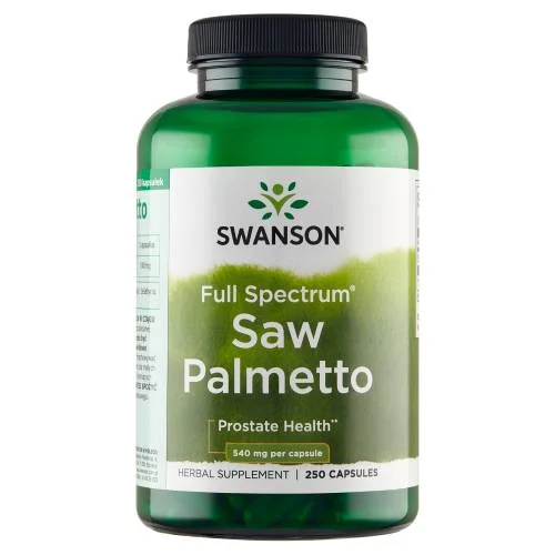 Miniaturka artykułu - SWANSON Saw Palmetto 540mg, 250 kaps.