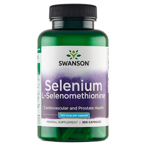 Miniaturka artykułu - SWANSON Selenium 100mcg, 300 kapsułek 