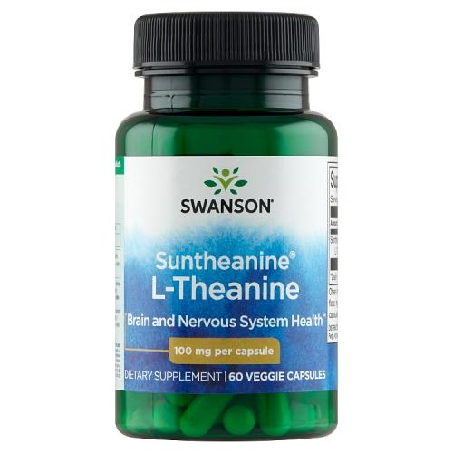 Miniaturka artykułu - SWANSON Suntheanine L-Teanina 100mg, 60 kapsułek 