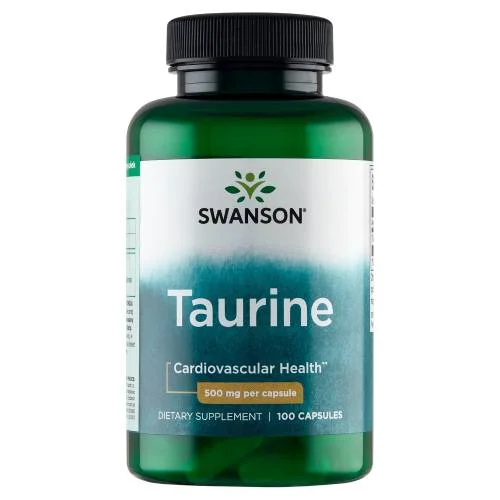 Miniaturka artykułu - SWANSON Tauryna 500 mg - 100 kapsułek