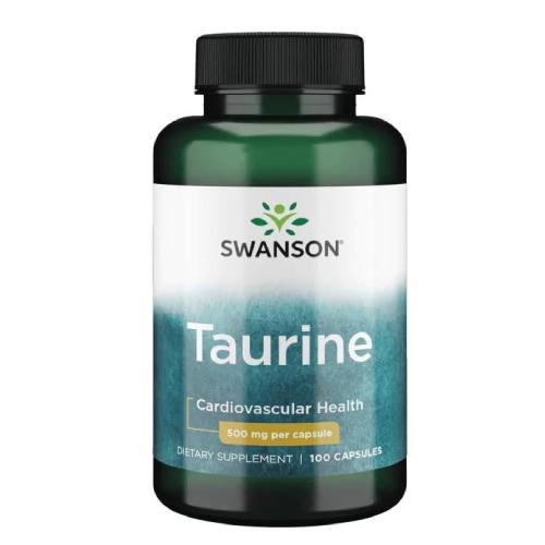 Miniaturka artykułu - SWANSON Tauryna 500 mg - 100 kapsułek