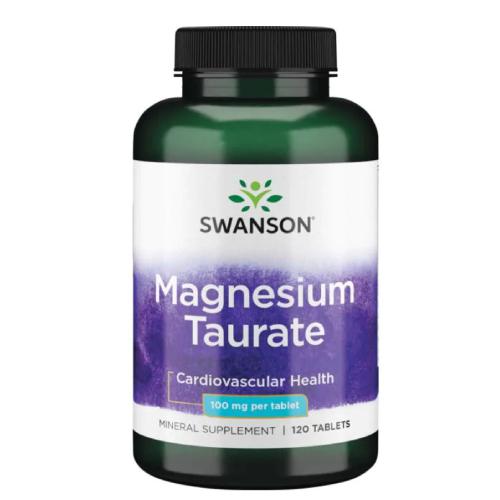 Miniaturka artykułu - SWANSON Taurynian magnezu 100 mg, 120 tabletek 