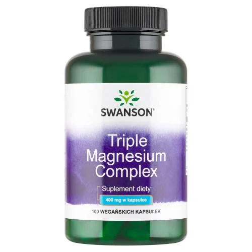 Miniaturka artykułu - SWANSON Triple Magnesium complex, 100 kapsułek