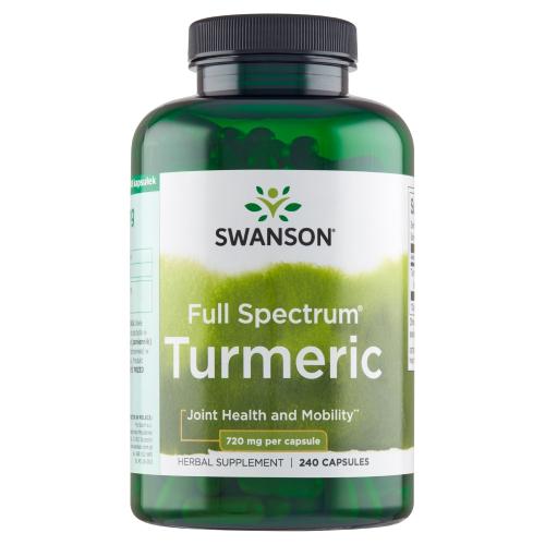 Miniaturka artykułu - SWANSON Turmeric 720 mg - 240 kapsułek