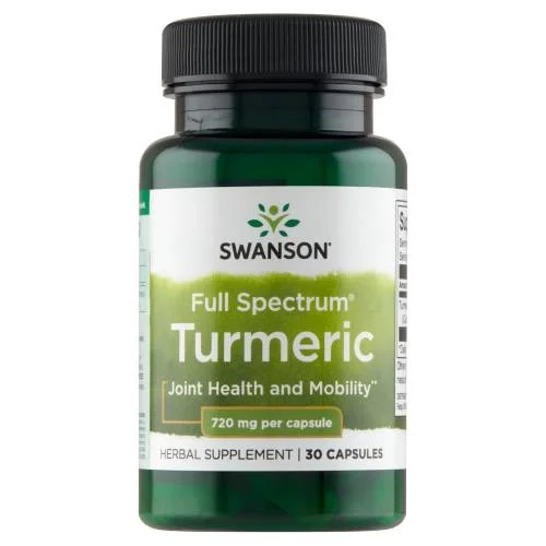 Miniaturka artykułu - SWANSON Turmeric 720mg, 30 kapsułek