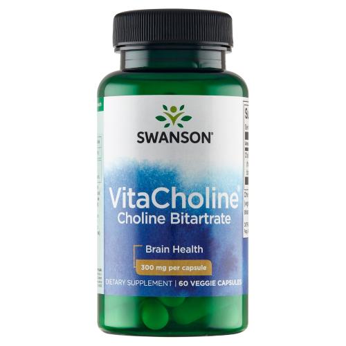 Miniaturka artykułu - SWANSON VitaCholine 300mg - 60 kapsułek wegetariańskich 