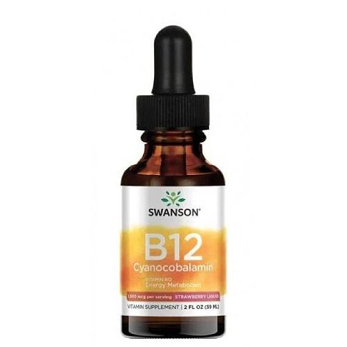 Miniaturka artykułu - SWANSON Witamina B-12 płyn - 59 ml