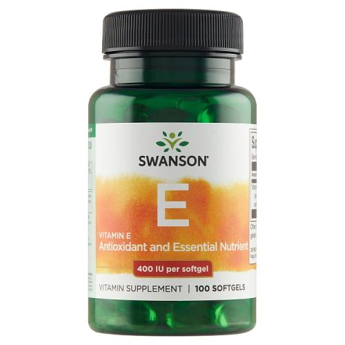 Miniaturka artykułu - SWANSON Witamina E naturalna 400IU - 100 kaps.