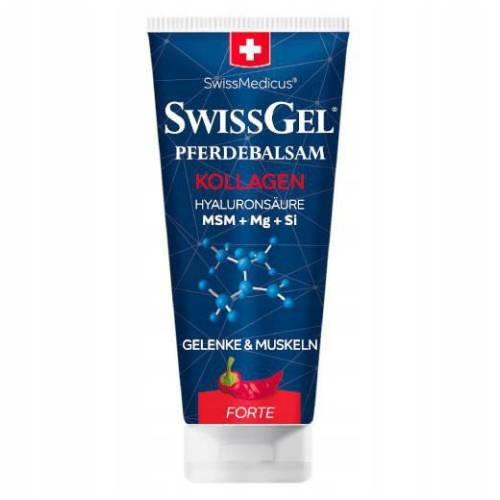 Miniaturka artykułu - SwissGel Maść Końska z kolagenem Forte rozgrzewająca, 200 ml