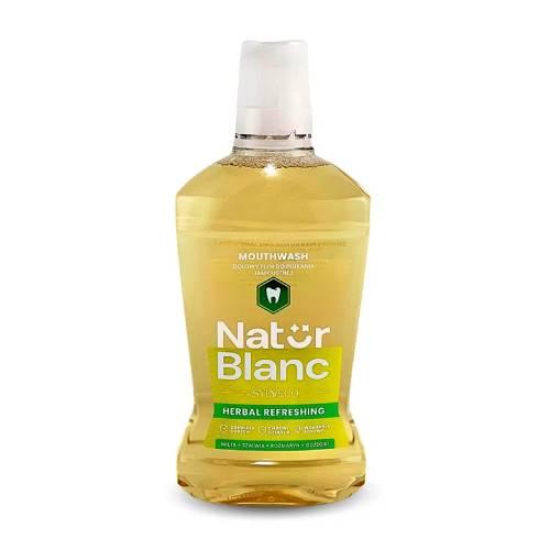 Miniaturka artykułu - SYLVECO Natur Blanc Płyn do płukania jamy ustnej ziołowy, 500ml