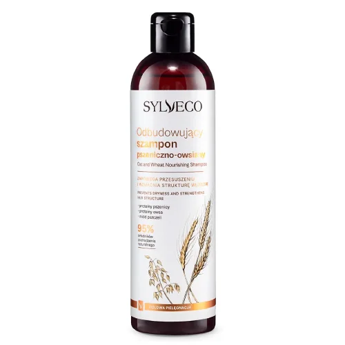 Miniaturka artykułu - SYLVECO Odbudowujący szampon pszeniczno-owsiany - 300ml