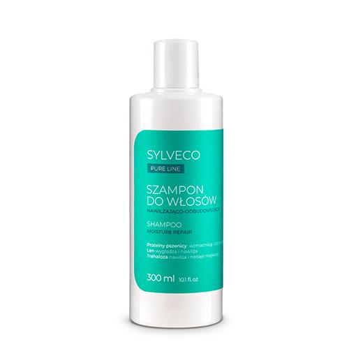 Miniaturka artykułu - Sylveco Pure Line Szampon do włos&oacute;w nawilżająco-odbudowujący, 300 ml
