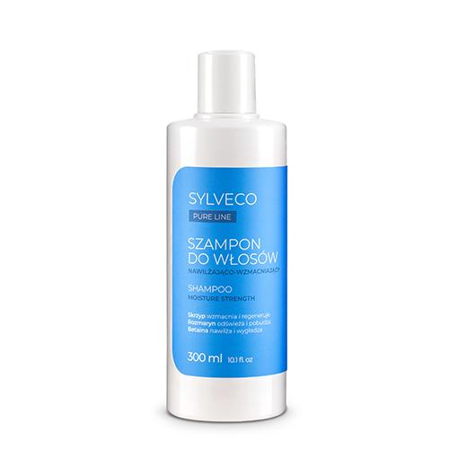 Miniaturka artykułu - Sylveco Pure Line Szampon do włos&oacute;w nawilżająco-wzmacniający, 300 ml