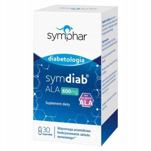 Miniaturka artykułu - Symdiab ALA 600 mg - 30 kapsułek