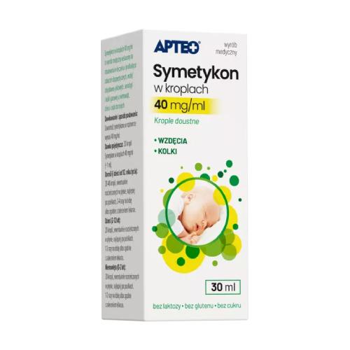 Miniaturka artykułu - Apteo Symetykon w kroplach 40 mg/ml, 30 ml