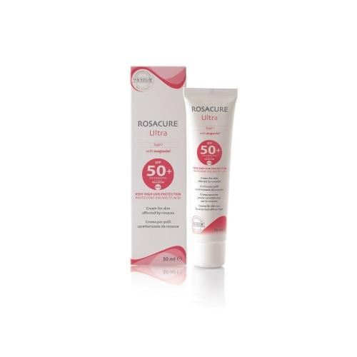 Miniaturka artykułu - SYNCHROLINE Rosacure Ultra SPF 50+ Krem do twarzy z filtrem ochronnym SPF 50, 30 ml