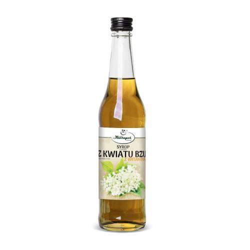 Miniaturka artykułu - Syrop z Kwiatu bzu z witaminą C, 480 ml